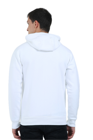 Premium Zipped Hoodie (White)