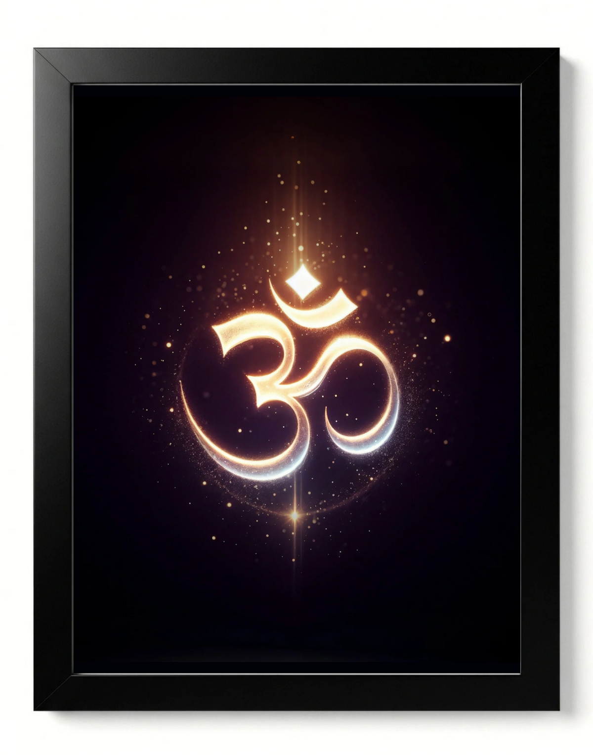 OM – 12 x 15 Inch Framed Fine Art Print | 4K UHD Print on 300 GSM Artboard | Matte Lamination Finish | Premium Wall Art